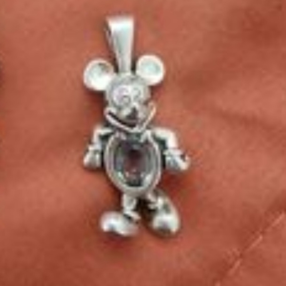 Mickey Mouse silver pendant